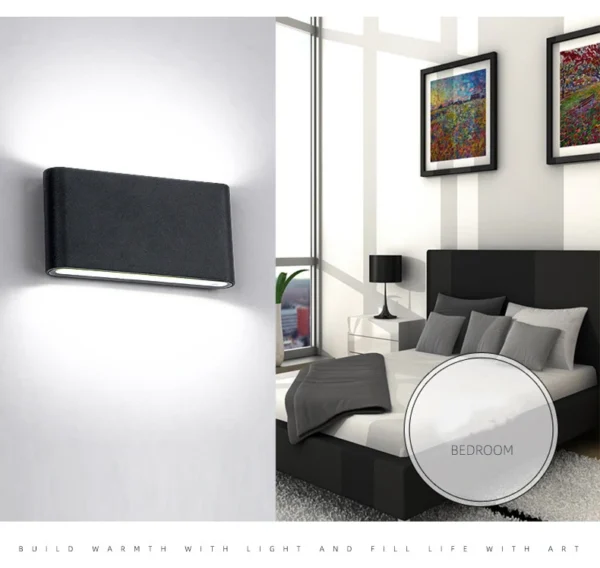 Nordic Wall Light  Aluminum IP65 Waterproof Indoor Wall Lamp Up Down Corridor Lights for Home Stairs