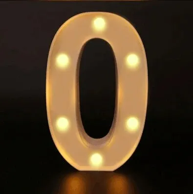 Number Letter Lamp Luminous Alphabet LED Lights Decororation Night Light for Home Wedding Birthday Christmas Party Decoration