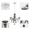 Chandelier Small Crystal Chandeliers Lighting Mini Acrylic Chandelier 3 Light Modern Pendant Light Fixtures