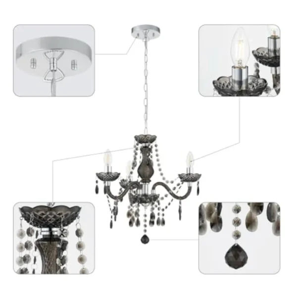 Chandelier Small Crystal Chandeliers Lighting Mini Acrylic Chandelier 3 Light Modern Pendant Light Fixtures