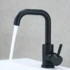Bathroom Basin Faucet Hot and Cold Wash Mixer Faucet 360 Rotating Sink Faucet Bathroom Single Handle Faucet 304 Stainless Steel