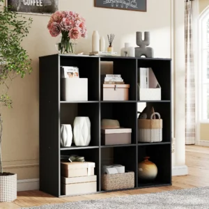 S33fc270b2a434c7dae595512d15e3ee4h.webp 9 Cube Storage Organizer Wooden Shelf Bookcase Open Bookshelf for Living Room and Home Office Display Storage Bookcase