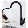 Stainless Steel Kitchen Faucet Single Hole Pull Out Spray 360° Swivel Sink Faucet High Arc Modern Design
