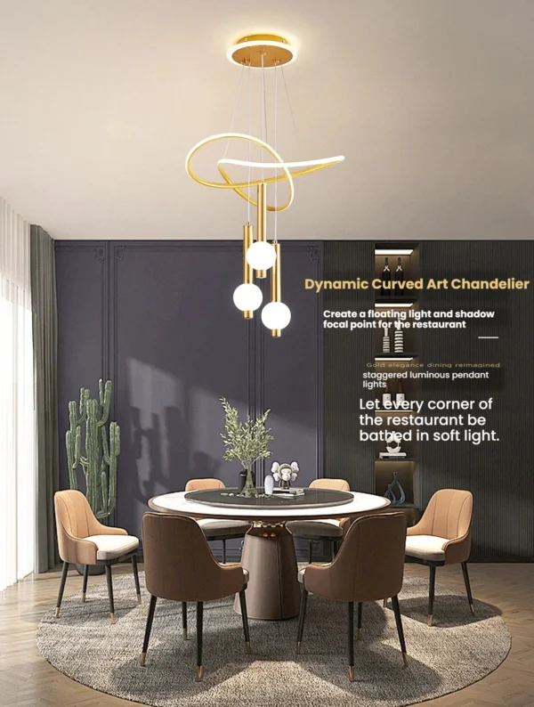 S352fefa76b1041cf96f6e535903891b6T.webp Lollipop-Shaped LED Pendant Light, with Three Adjustable Light Colors, Remote Control/Switch Operation, and Adjustable Height