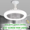 Rotatable 3in1 Ceiling Fan with Remote Control Lighting Lamp E27 Converter Base