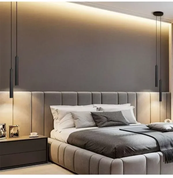 Nordic LED Cord Pendant Lighting for Kitchen Bedside Adjustable Line Suspended Hanging Lamps Chandelier