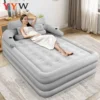2 Persons Inflatable Mattress Camping Folding Outdoor Indoor Home Air Cushion 48cm High Bed Lazy Laying Soft Skin-friendly