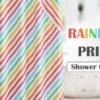 Waterproof Wavy Striped Shower Curtain Set, Modern Aesthetic Fabric Bath Curtain for Home Hotel Bathroom Decor