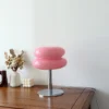 Macaron Glass Table Lamp Trichromatic Dimming Living Room Atmosphere Lamps Eye Protection Decor