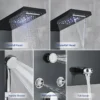 S3fde63d5689f4a749b69df7fc2b3f8aeg.webp LED Shower Panel Waterfall Rain Digital Display Shower Faucet System Set Bathroom Column Mixer With SPA Massage Jet