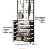 Multi-layer Door-mounted Shoe Hat Rack - Simple Assembly Household Integrated Multi-functional Storage Cabinet for Home Use