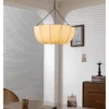 Japanese Wabi Sabi Retro Fabric Pendant Lights Living Dining Room Chandelier Lighting