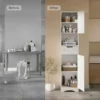 Asofer 67" Tall Bathroom  Cabinet, Narrow Bathroom Storage Cabinet With Sturdy Door
