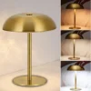 S46aa8bb1434d4ef6b1b570e3b6bda80ev.webp Mushroom Bedside Night Light with 1800mAh Battery, 3 Color Temperatures Adjustable, Button Control, USB Rechargeable