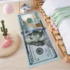 S491ae887d91f4742aa356ad93818174fd.webp Money Rugs 100 Dollar Bill Runner Cool Area Rug For Living Room Kitchen Rug Laundry Runner Rug Bedroom Bathroom Mat (20" X 47")
