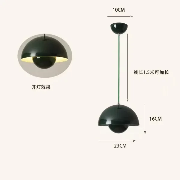 S4a14d275b79d41fa98029ee62b99d80fZ.webp Creative Chandelier Bedroom Study Restaurant Pendant Lights Decorative Lamp Multi-color 23cm
