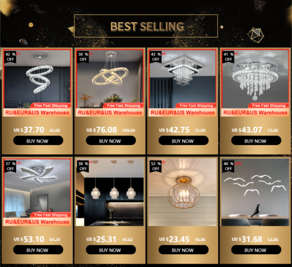 Modern Pendant Light Led Crystal Ring Ceiling Lamp Living Dining Room