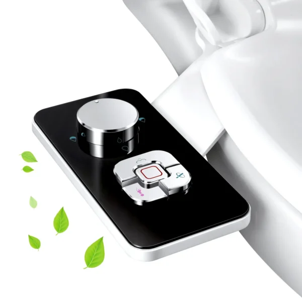 S51535af1496f4be08d082602f7335e14j.webp Bidet Toilet Seat Attachment Ultra-thin Non-electric Self-cleaning Dual Nozzles Frontal