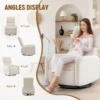 360 Degree Swivel Glider Chair, Rocking Armchair with Side Pocket