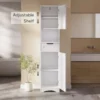 Asofer 67" Tall Bathroom  Cabinet, Narrow Bathroom Storage Cabinet With Sturdy Door