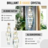 S542ce3ef0970404c91129ecdc6b1994fB.webp Modern Crystal Wall Lamp 3-Layer Wall Crystal Sconce Light E14 Led Corn Lights