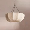 Japanese Wabi Sabi Retro Fabric Pendant Lights Living Dining Room Chandelier Lighting