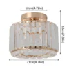 Modern Pendant  Light Luxury Chandelier Led Crystal Ceiling Lamp