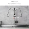 Kitchen Faucets 304 stainless steel Pull Out Kitchen Sink Water Tap Deck Mounted Mixer Stream Sprayer Head Hot Cold Taps