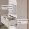 Asofer 67" Tall Bathroom  Cabinet, Narrow Bathroom Storage Cabinet With Sturdy Door