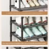 Multi-layer Door-mounted Shoe Hat Rack - Simple Assembly Household Integrated Multi-functional Storage Cabinet for Home Use
