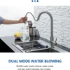 Stainless Steel Kitchen Faucet Single Hole Pull Out Spray 360° Swivel Sink Faucet High Arc Modern Design
