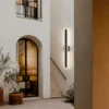 S5cff0c4b313b42d2b3b47e1b83697cabC.webp Outdoor Porch Light Waterproof Rust Resistant Stainless Steel Sconces Black Long-strip Style Lighting Fixture