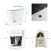 S5d970c0d4e274130a4f93e3e9d6db124X.webp Heated Seat Smart Toilet, Automatic Flush Tank Less Toilet without Bidet, with Foot sensor Flush, White Night Light, Knob Control, Power Outage Flushing, Soft Close Cover