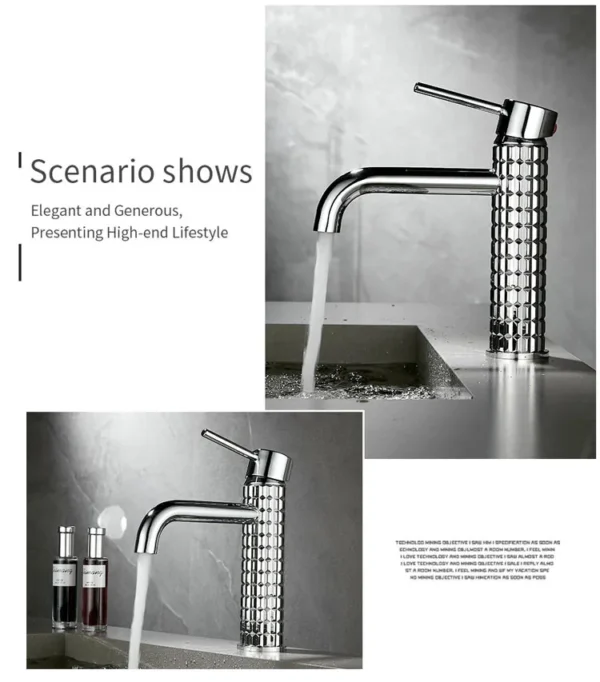 Brush Gold Basin Faucet Chrome Hot and Cold Mixers Wash Basin Faucet Taps Black Basin Faucets