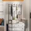 Multi-layer Door-mounted Shoe Hat Rack - Simple Assembly Household Integrated Multi-functional Storage Cabinet for Home Use