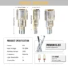 S5fce1b60824144d0b9761430225ea024O.webp Modern Crystal Wall Lamp 3-Layer Wall Crystal Sconce Light E14 Led Corn Lights
