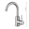 Bathroom Basin Faucet Hot and Cold Wash Mixer Faucet 360 Rotating Sink Faucet Bathroom Single Handle Faucet 304 Stainless Steel