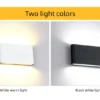 Nordic Wall Light  Aluminum IP65 Waterproof Indoor Wall Lamp Up Down Corridor Lights for Home Stairs