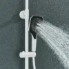Gun Grey Piano Digital 4 Function Shower Set Bathroom Faucets Hot Cold Waterfall Digtial Display Tap Rainfall Shower System
