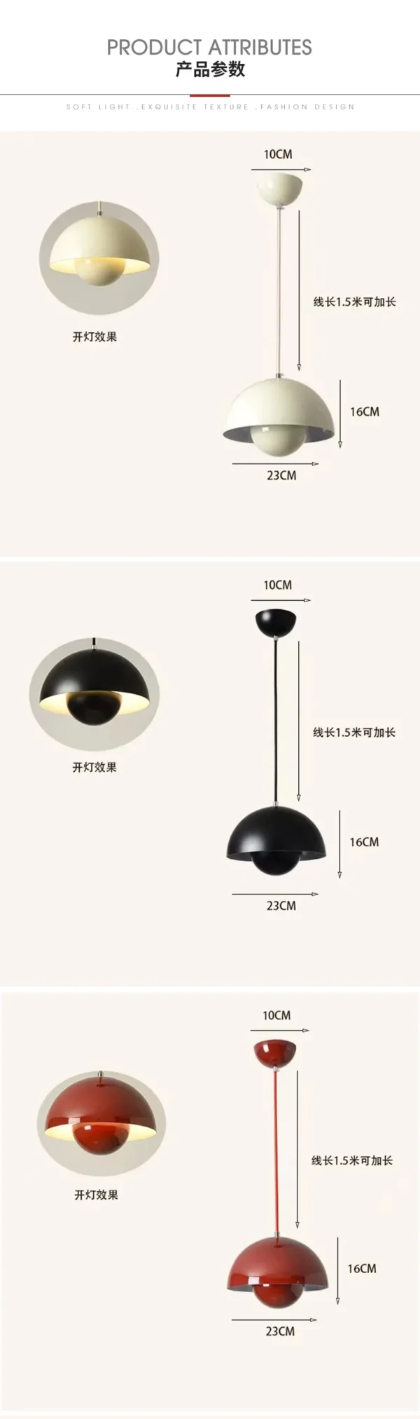 S64cc31fefa7f47238604ac50c3abe7f60.webp Creative Chandelier Bedroom Study Restaurant Pendant Lights Decorative Lamp Multi-color 23cm