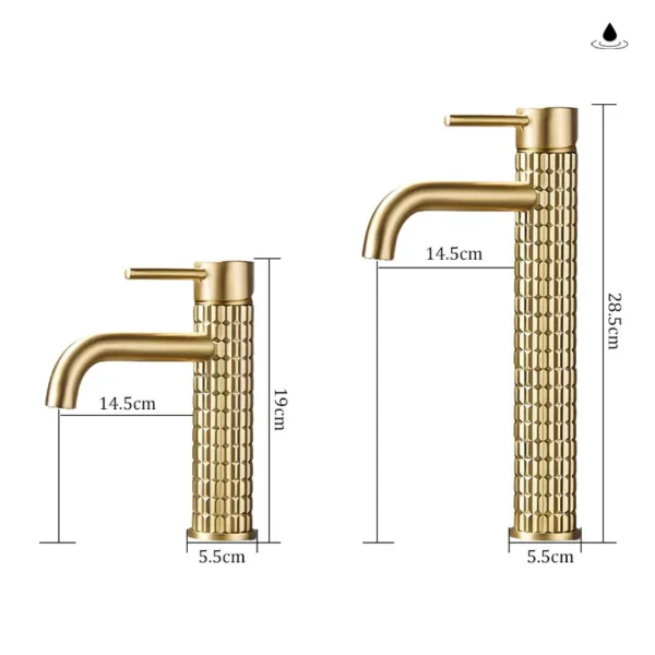 Brush Gold Basin Faucet Chrome Hot and Cold Mixers Wash Basin Faucet Taps Black Basin Faucets