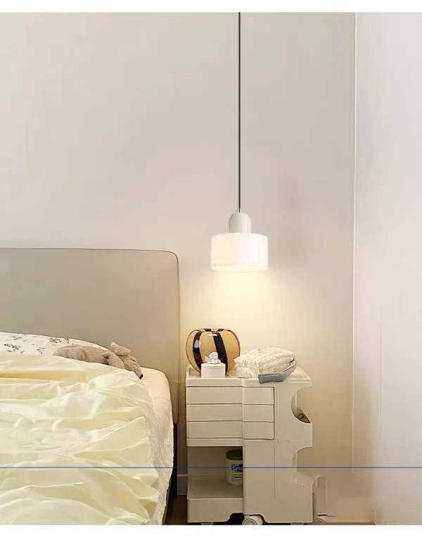 S68deadf311c44f4ea9a0ff692a064d2cq.webp Nordic Modern Glass Bedroom Bedside Long Line Small Chandelier Restaurant Bar