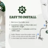 S6b37af444c7347ae92dfa8cd24c993e7a.webp Bidet Toilet Seat Attachment Ultra-thin Non-electric Self-cleaning Dual Nozzles Frontal