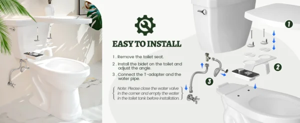 S6b37af444c7347ae92dfa8cd24c993e7a.webp Bidet Toilet Seat Attachment Ultra-thin Non-electric Self-cleaning Dual Nozzles Frontal