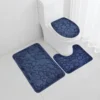 S6dc224cb0a4d4b3bb9ae06ef06881b1bd.webp 1 Set of Solid Color Simple Bathroom Water-absorbing and Non-slip Floor Mat Stone Pattern, Comfortable and Soft, Three-piece Set