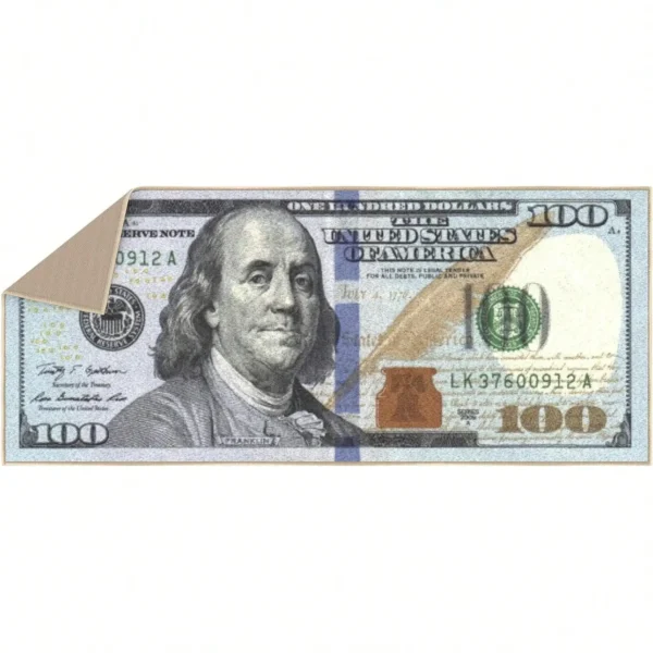 S6e2d7a3ec7fa4162a01e7d105d198dd3S.webp Money Rugs 100 Dollar Bill Runner Cool Area Rug For Living Room Kitchen Rug Laundry Runner Rug Bedroom Bathroom Mat (20" X 47")