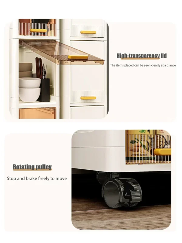S6eb7f51b751a4772994d7cd348e3f14a6.webp Gap storage cabinet, multi-functional ultra-thin organizer-suitable for kitchen and bathroom gaps, storage cabinet, home storage