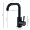 Bathroom Basin Faucet Hot and Cold Wash Mixer Faucet 360 Rotating Sink Faucet Bathroom Single Handle Faucet 304 Stainless Steel