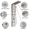 S70210ec233d44f75a5dcaae26715c455d.webp LED Shower Panel Waterfall Rain Digital Display Shower Faucet System Set Bathroom Column Mixer With SPA Massage Jet