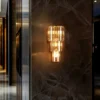 S70e8e5915fbd4aec89017b34e684088bY.webp Modern Crystal Wall Lamp 3-Layer Wall Crystal Sconce Light E14 Led Corn Lights